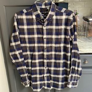 Mens Luxe Flannel Dress Shirt